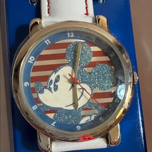 Avon Disney Red, White, and Blue Mickey Mouse Watch